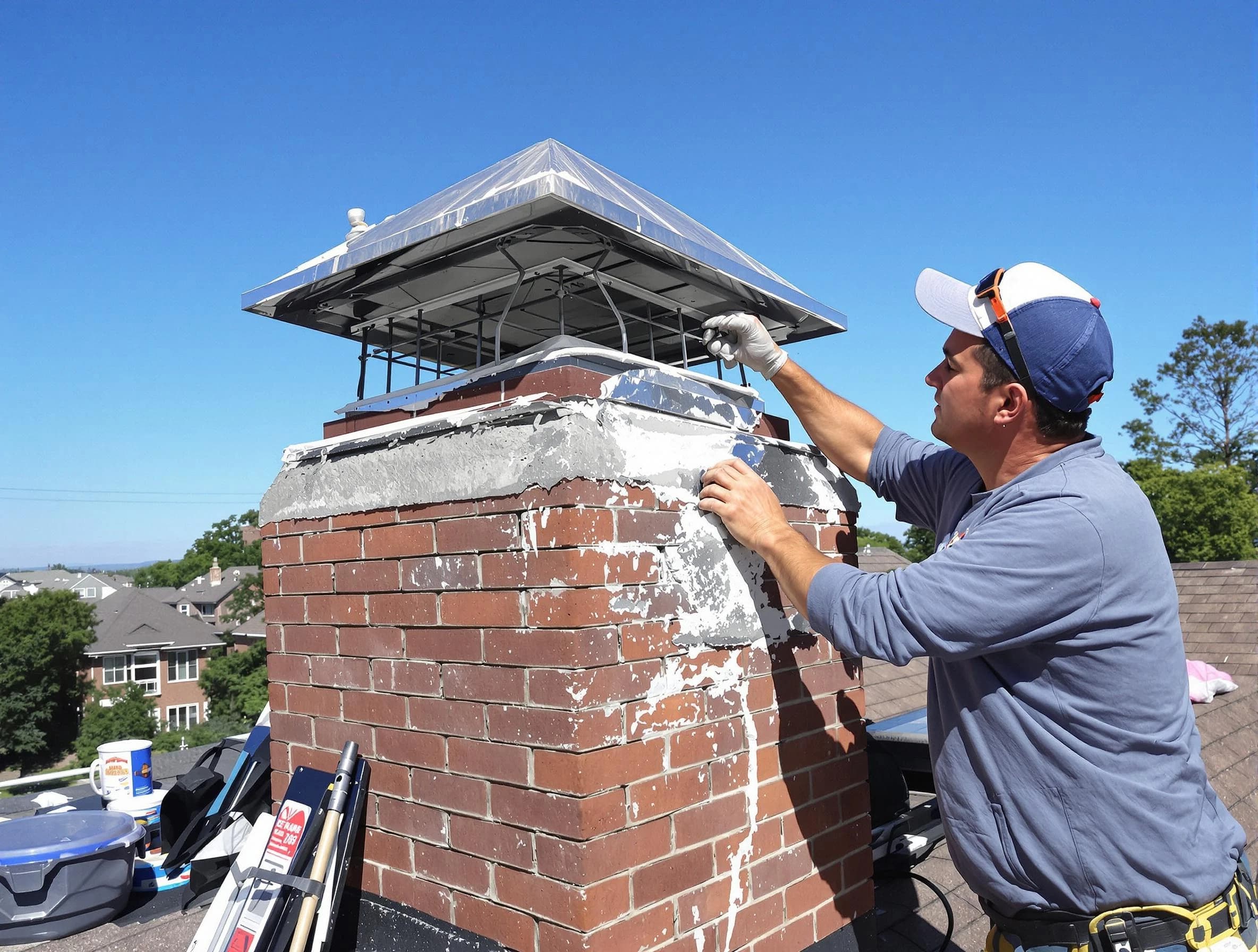 Chimney Crown Services service in Lake Land'Or, VA